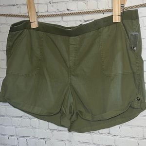 4X army green Sonoma women’s plus shorts ultra comfort waistband new wit…